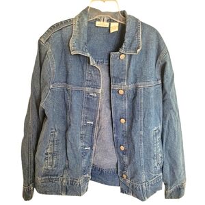 Vintage Crossroads 100% Cotton Long Sleeve Denim Jean Jacket Size Small